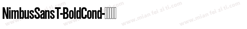 NimbusSansT-BoldCond字体转换