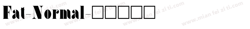 Fat-Normal字体转换