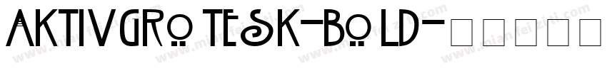 aktivgrotesk-bold字体转换