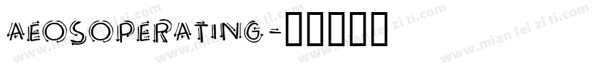 AeosOperating字体转换