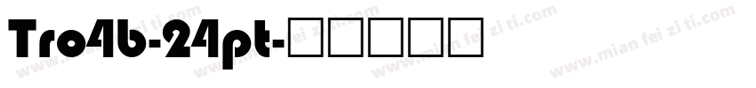 Tro4b-24pt字体转换