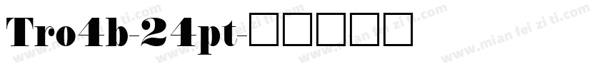 Tro4b-24pt字体转换