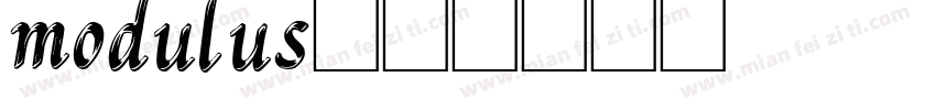 modulus字体转换