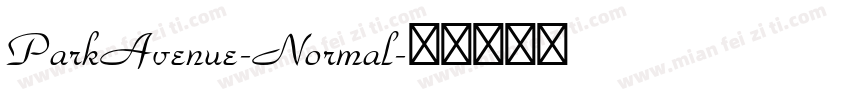 ParkAvenue-Normal字体转换