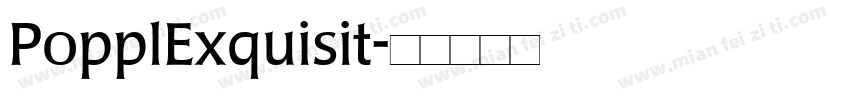 PopplExquisit字体转换