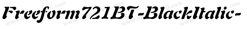 Freeform721BT-BlackItalic字体转换