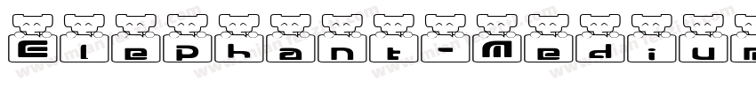 Elephant-MediumObli字体转换