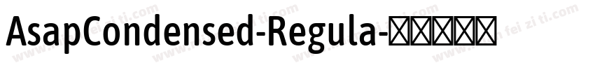 AsapCondensed-Regula字体转换