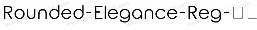 Rounded-Elegance-Reg字体转换