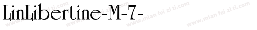 LinLibertine-M-7字体转换