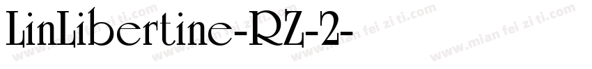 LinLibertine-RZ-2字体转换