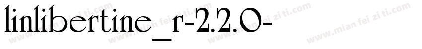 linlibertine_r-2.2.0字体转换