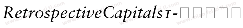 RetrospectiveCapitals1字体转换