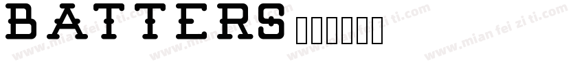 batters字体转换