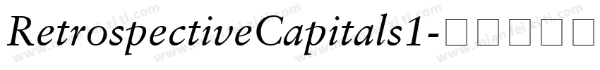 RetrospectiveCapitals1字体转换