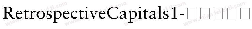 RetrospectiveCapitals1字体转换