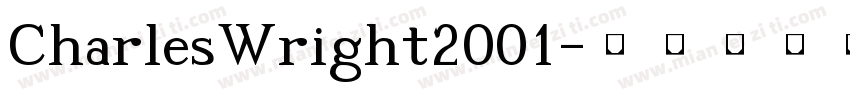 CharlesWright2001字体转换