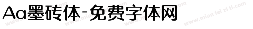 Aa墨砖体字体转换