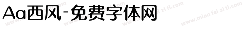 Aa西风字体转换