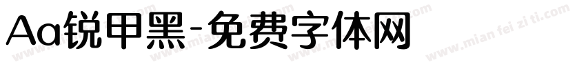 Aa锐甲黑字体转换