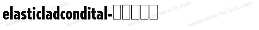 elasticladcondital字体转换