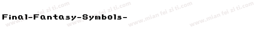 Final-Fantasy-Symbols字体转换