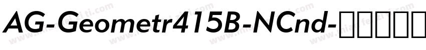 AG-Geometr415B-NCnd字体转换