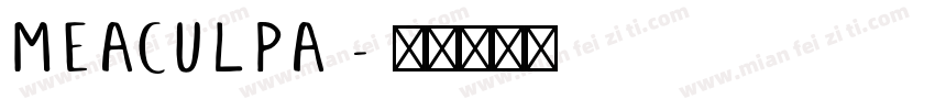 MeaCulpa字体转换