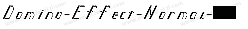 Domino-Effect-Normal字体转换