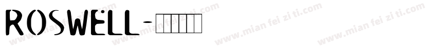 Roswell字体转换