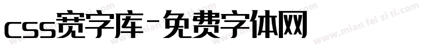 css宽字库字体转换