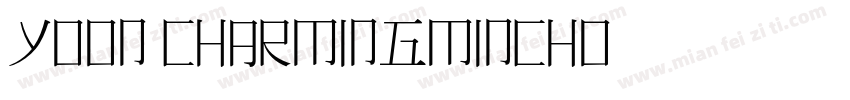 Yoon-CharmingMincho字体转换