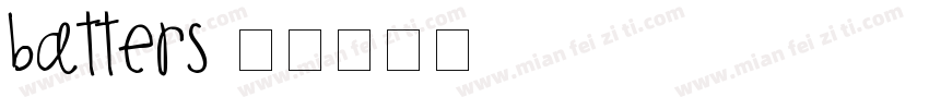 batters字体转换