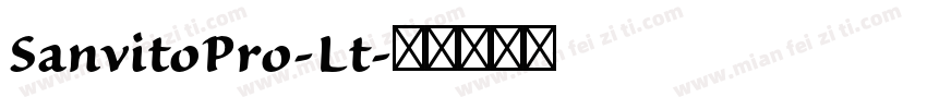 SanvitoPro-Lt字体转换