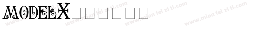 modelX字体转换