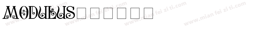 modulus字体转换