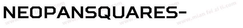 NeoPanSquares字体转换