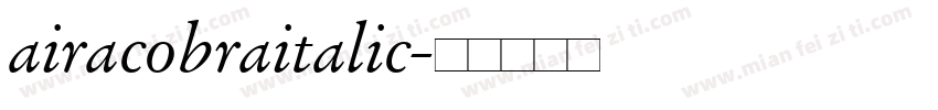 airacobraitalic字体转换