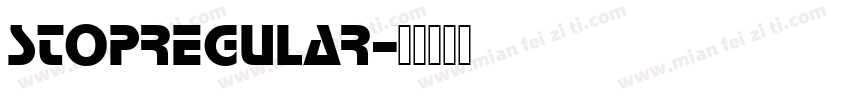 StopRegular字体转换