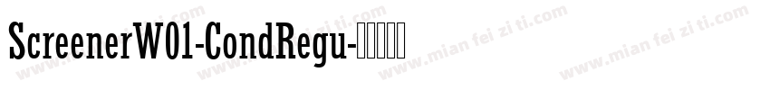 ScreenerW01-CondRegu字体转换