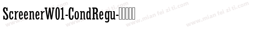 ScreenerW01-CondRegu字体转换