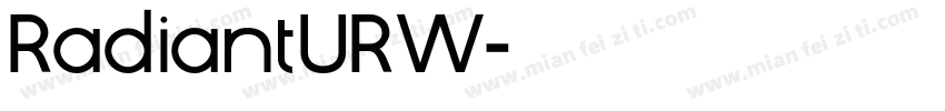 RadiantURW字体转换