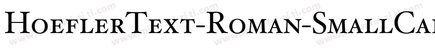 HoeflerText-Roman-SmallCaps字体转换