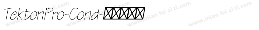 TektonPro-Cond字体转换