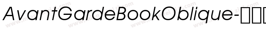 AvantGardeBookOblique字体转换