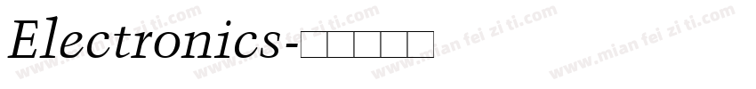 Electronics字体转换