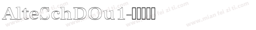 AlteSchDOu1字体转换