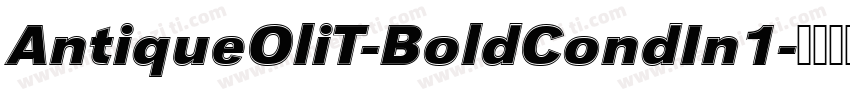 AntiqueOliT-BoldCondIn1字体转换