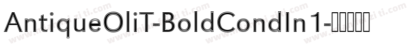 AntiqueOliT-BoldCondIn1字体转换