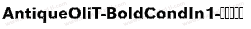 AntiqueOliT-BoldCondIn1字体转换